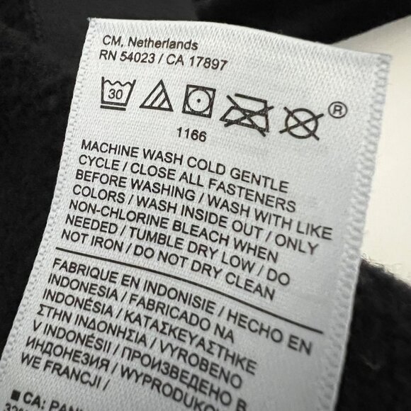 Athleta Womens Retroplush Velvet Crewneck Sweatshirt Black Snap Side size XXS - Picture 14 of 16